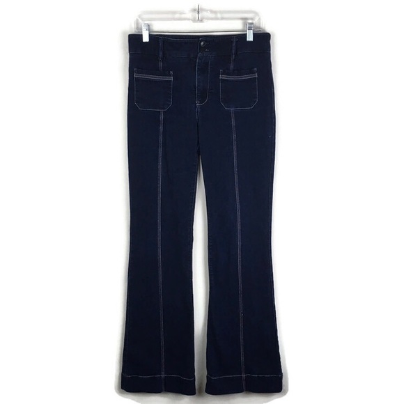 Anthropologie Denim - Pilcro and the Letterpress by Anthropologie Retro Flare Jeans in Dark Wash Blue